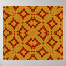 Abstract Pattern yellow and red Print
