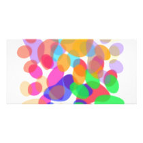 Abstract Paw Prints Photo Card