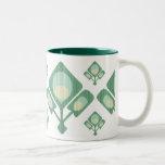 Abstract Peacock Feather Mug