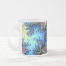 Abstract Peacock Feathers - colourful fractal art Coffee Mugs