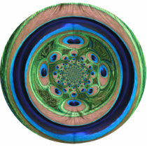Abstract Peacock Ornament