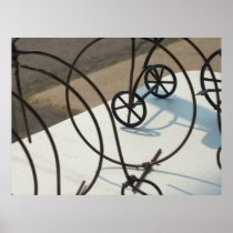 Abstract Photo of bicycles Print