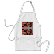 Abstract Pink and Black Fractal Art Apron