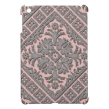 Abstract Pink & Grey Diamond Geometrics iPad Mini
