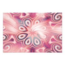 Abstract Pink Kaleidoscope with Swirls Photo Art