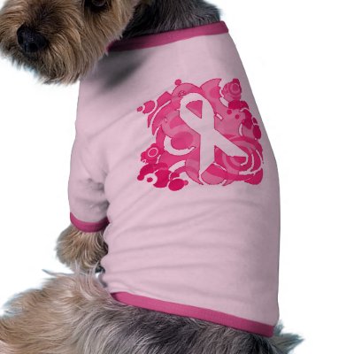 Abstract Pink Ribbon Products Pet Clothing by CancerSupport