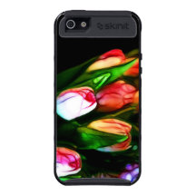 Abstract Pink Tulips