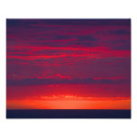 Abstract Purple and Orange Sunset Photo Art