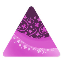 Abstract Purple Butterflies Stickers