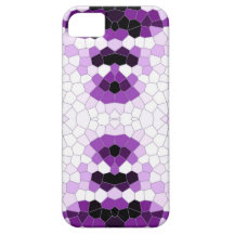 Abstract Purple Mosaic Pattern iPhone 5 Cover