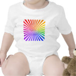 Abstract Radial Lines: Rainbow T Shirts