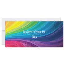 Abstract Rainbow 2012 Calendar Bookmark Rack Card