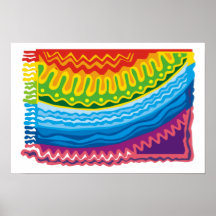 Abstract Rainbow Art Posters