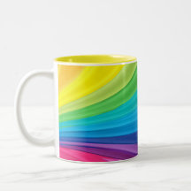 Abstract Rainbow Ceramic Mug
