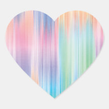 Abstract Rainbow Hearts Stickers