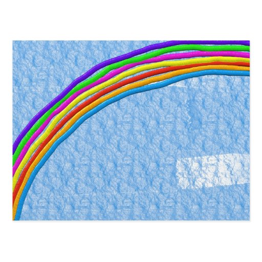 Abstract Rainbow Post Card