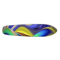 Abstract rainbow skateboarddecks