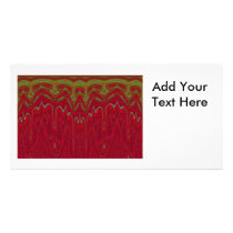 Abstract Red and Green Tribal Design