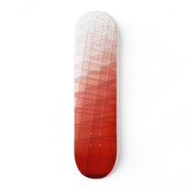 Abstract Red Construct: Skateboard