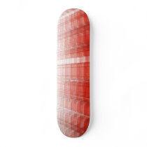 Abstract Red Construct: Skateboard