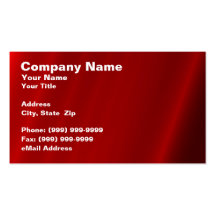 Abstract Red Curtain Business Cards