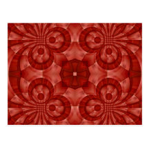 Abstract Red Wood Pattern Post Cards