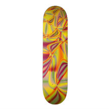 Abstract Ribbon Skateboard