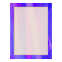 Abstract Ribbons of Blue and Violet Invitations