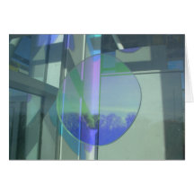 Abstract river view card