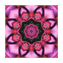 Abstract rose wrapped canvas canvas prints