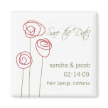 Abstract Roses- Personalize it! Refrigerator Magnets