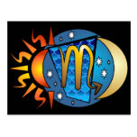 Abstract Scorpio Postcard