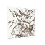 Abstract Seashore Sepia Toning Gallery Wrap Canvas