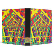 Abstract shapes vinyl binder