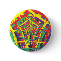 Abstract shapes pinback button