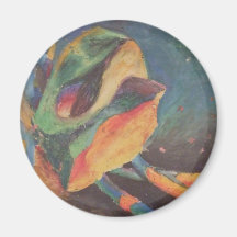 Abstract shapes in space Magnet