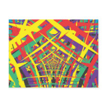 Abstract shapes post cards