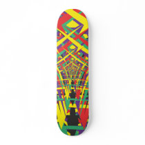 Abstract shapes skate boards