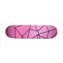 Abstract shattered skate board
