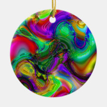 Abstract Smoke Art Ornament