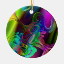 Abstract Smoke Art Ornament