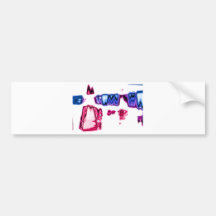Abstract Smoke Art Photography Bumper Sticker