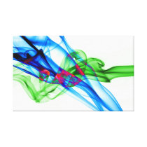 Abstract Smoke Art Photography Stretched Canvas Print