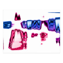 Abstract Smoke Art Photography Post Card