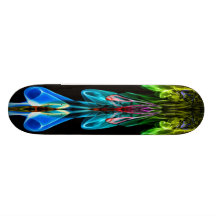 Abstract Smoke Art Skateboard