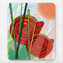 Abstract Snail Mousepad mousepads