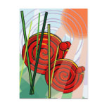Abstract Snail Postcard