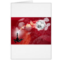 Abstract Soccer Sport Background Greeting Card