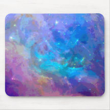Abstract space theme funky Mousepad