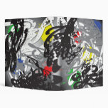 Abstract Splatter Black Binders
